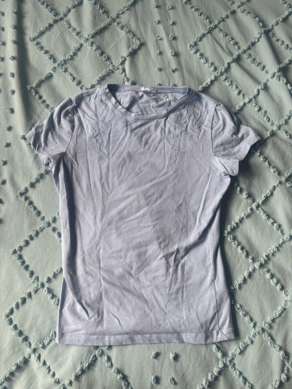 Garage light blue Seamless longline tee